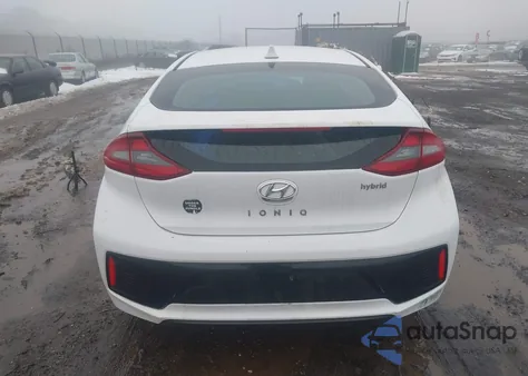 2017 Hyundai Ioniq Hybrid Sel z USA, uszkodzony, nr VIN KMHC75LC1HU031883
